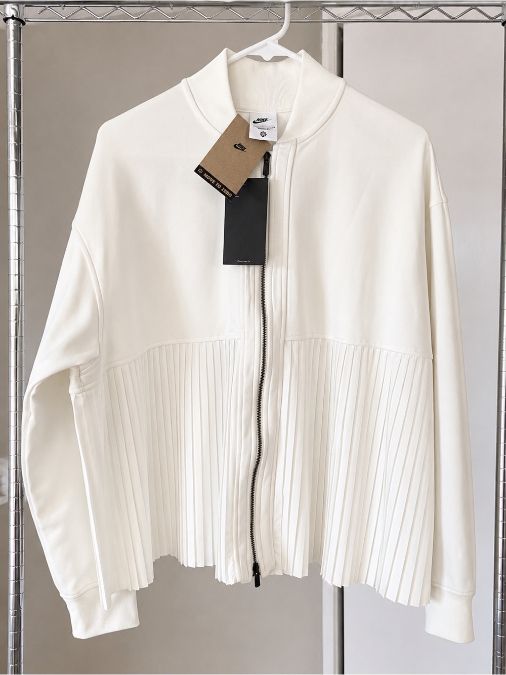 Nike Sportswear Women’s Pleated Full Zip Jacket Sail